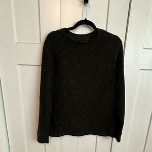Faded Glory brown/grey Crewneck Sweater Classic Knit Design